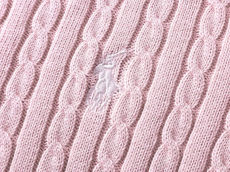 Style number: 2501 P200 Polo Ralph Lauren sweater Pony embroidered cable style single-breasted long-sleeved knit Color: White Pink Black Navy Gray Size: S (90-100) m (110-120) L (130-140) xL (150-160)